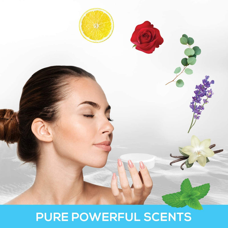 Shower Steamers - Aromatherapy Steamer Shower Bombs for Women with Eucalyptus and Essential Oils –Variety Gift Set of Six Tablets Best for Melting Stress and Relaxing - Unique Gifts for Women Mommy Wiz
