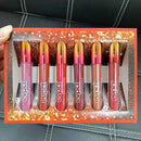 evpct 6Pcs Matte to Glitter Liquid Lipstick Long Lasting Lips Set Kit,6 Colors Diamond Red Glitter Sparkly Glossy Waterproof Lipstick Metallic Shimmer Brown Pink Lipgloss Lip Gloss Sets for Women evpct