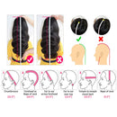 Human Hair Lace Front Wigs, 4x4 Body Wave Lace Wigs Human Hair, 130% Density Brazilian Virgin Human Hair Lace Closure Body Wave Wigs for Woman, Natural Color 24 Inch Geeta