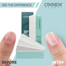Onsen Secret Nail Buffer Block Replacement Pads - 3 Way Buffing Smooth Shine Natural Nail Buffing Pads w/ 3 Sides Coarse, Soft, Silky, Nail Buffer Replacement Pads Only - 4 Combo Pads - 1 Pack Onsen Secret