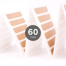 The Hair Shop Smart Tabs Tape-in Hair Extension Tape - Professional Strong No-Residue Bonding Double-Sided Replacement Tape for 100% Remy Human Hair Extensions, 60 Tabs (4 cm x 0.9 cm) The Hair Shop