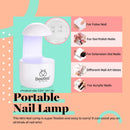 Beetles Nail Tips and Glue Gel Nail Kit, 2 In 1 Nail Gel and Base Gel with 500Pcs Coffin Nails Tips and LED Lamp DIY Nail Art Acrylic Nail Kit Easy Nail Extension Set beetles Gel Polish