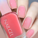 Jelly Milky White Nail Polish, Quick Dry, Fingernail Polish No UV Needed, Sheer Nail Polish for Women and Girls Infinity Warehouse