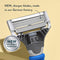 Harry's Razors for Men - Shaving Kit for Men includes a Mens Razor Handle, 3 Razor Blade Refills, Travel Blade Cover, and 4 Oz Shave Gel (Indigo Blue) Harry's