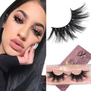 GOO GOO 3D Mink Eyelashes Fake Eyelashes, 25mm Dramatic Long Siberian Mink Eyelashes Natural Layered Effect Hand Made Strips Eyelashes Reusable Make Up Real False Eyelashes 1 Pair GOO GOO
