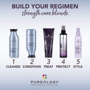 Pureology Strength Cure Blonde Purple Conditioner for Blonde & Lightened Color-Treated Hair, 9 Fl Oz Pureology
