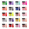 AZUREBEAUTY 20 Colors Rainbow Candy Glitter Dipping Powder Nail Starter Kit Acrylic Dipping Powder System Essential Kit for French Nail Manicure Nail Art Set AZUREBEAUTY Store