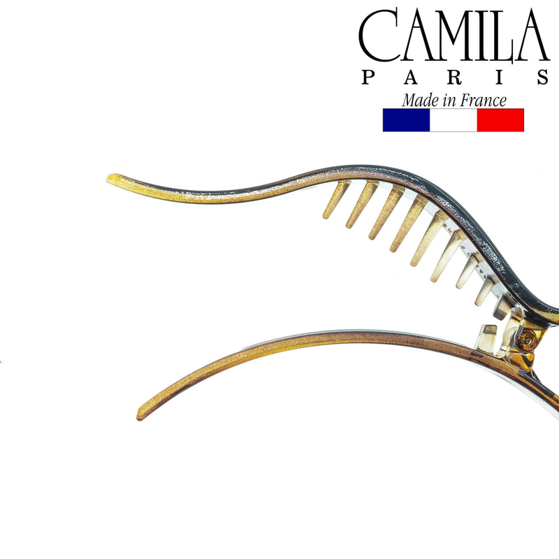 Camila Paris CP922 French Hair Clip for Women, Alligator Clip, Duckbill Girls Hair Claw Clips Jaw Fashion Durable and Styling Hair Accessories for Women, Strong Hold No Slip Grip, Made in France Camila
