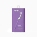 quip Kids Electric Toothbrush - Sonic Toothbrush with Small Brush Head, Travel Cover & Mirror Mount, Soft Bristles, Timer, and Rubber Handle - Purple Quip