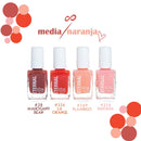 Eternal Collection – 4 Piece Set: Long Lasting, Quick Dry, Mirror Shine Nail Polish Set – Hardener, Bright and Shiny Finish - 0.46 Fluid Ounces Each Media Naranja Eternal