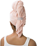 VOLO Hero Microfiber Hair Towel | Super Absorbent, Ultra-Soft, Fast Drying | Reduce Dry Time by 50% | Large, Premium Wrap Towel for All Hair Types | Anti-Frizz, Anti-Breakage, Hands-Free | Cloud Pink VOLO
