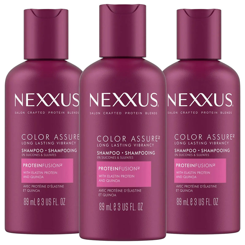Nexxus Travel Shampoo and Conditioner, Color Assure – Replenishes and Extends Hair Color Vibrancy, 3 Oz Ea Infinity Warehouse