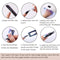 Makartt Nail Foil Nail Art Foil Glue Gel with Rose Flowers Metal Foil Stickers Set Nail Prints Transfer Tips Foil Kit Nail Art Accessories Manicure DIY 15ML 20PCS (2.5cm100cm) Nail Lamp Required Makartt
