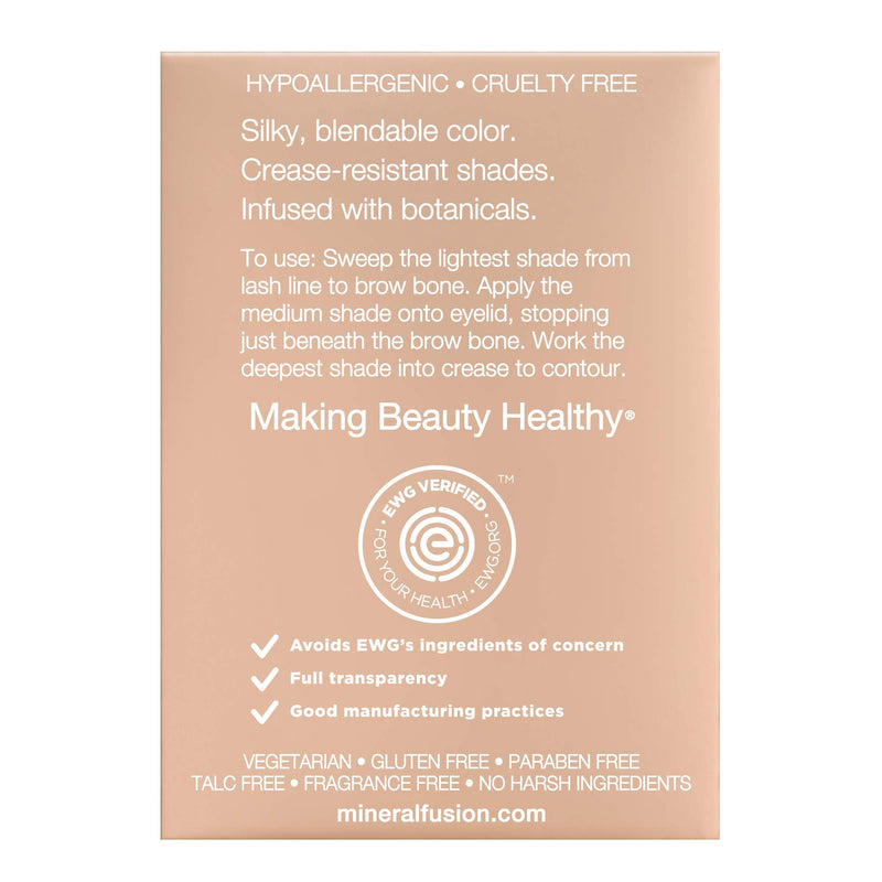 Mineral Fusion Eye Shadow Trio 0.10 oz Packaging May Vary, Riviera, 0.0625 Ounce Mineral Fusion