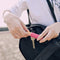 Beautyflier Clip-on Sleeve Chapstick Pouch Keychain Lipstick Holder Elastic Lip Balm Holster Travel Accessories (Hot Pink/Robin Egg Blue/Yellow/Dark Blue/Gray) Beautyflier