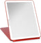 LUNA London Eclipse LED Lighted Travel Vanity Makeup Mirror | 3 Colour Light, Compact, Portable, Lighted, Rechargeable, Illuminated Mirror | Perfect for Travel, Makeup & Beauty Needs | Scarlet Red LUNA London