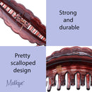 Brushed Large Jaw Clip Hair Claw - Brown Motique Accessories