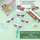 GOO GOO Mink Eyelashes 16mm Natural Mink Lashes 3D Layered Effect Siberian Fake Eyelashes Hand Made Strips Real Eye Lashes Reusable False Lashes for Women 1 Pair GOO GOO Store