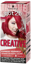 Got2b Creative Semi-Permanent Hair Color, 092 Luscious Red Got2B