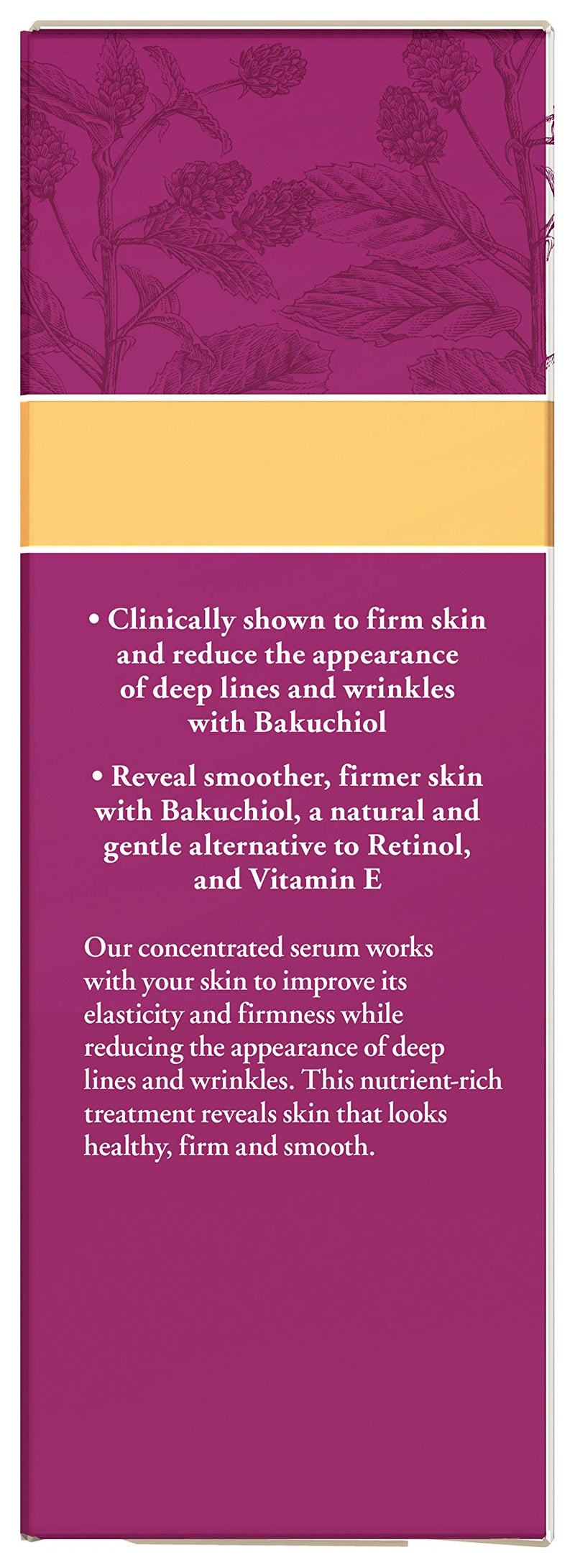 Face Serum, Burt's Bees Retinol Alternative, Facial Care with Hyaluronic Acid, Intensive Firming Skin Care, 1 Ounce Burt's Bees
