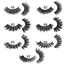 DYSILK 7 Pairs 6D Mink Eyelashes Faux Fluffy Long Dramatic False Eyelashes Luxurious Volume Natural Fake Eyelashes Thick Extension Handmade Eyelashes Makeup Reusable Lashes 7 Styles Mixed No Glue (005) DYSILK