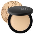 Glo Skin Beauty Pressed Base Powder Foundation Makeup (Natural Medium) - Flawless Coverage for a Radiant Natural, Second-Skin Finish Infinity Warehouse