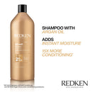 Redken All Soft Shampoo | For Dry / Brittle Hair | Provides Intense Softness and Shine | With Argan Oil REDKEN