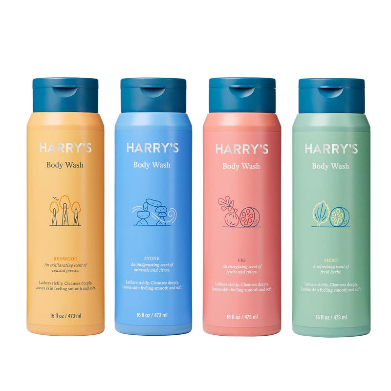 Harry's Men's Body Wash Shower Gel, Variety - Stone, Fig, Redwood (Pack of 3) Infinity Warehouse