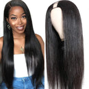 UNice Hair U Part Wig Human Hair, Glueless Straight Human Hair Wigs for Black Women, Brazilian Virgin Hair Full Head U Shape Clip in Half Wig 150% Density 18inch UNICE Store