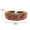 SP SOPHIA COLLECTION Women's Sparkling Crystal Padded Rhinestone Wide Bejeweled Hair Headband Party Hairband Hair Accessories Brown Iridescent SP Sophia Collection