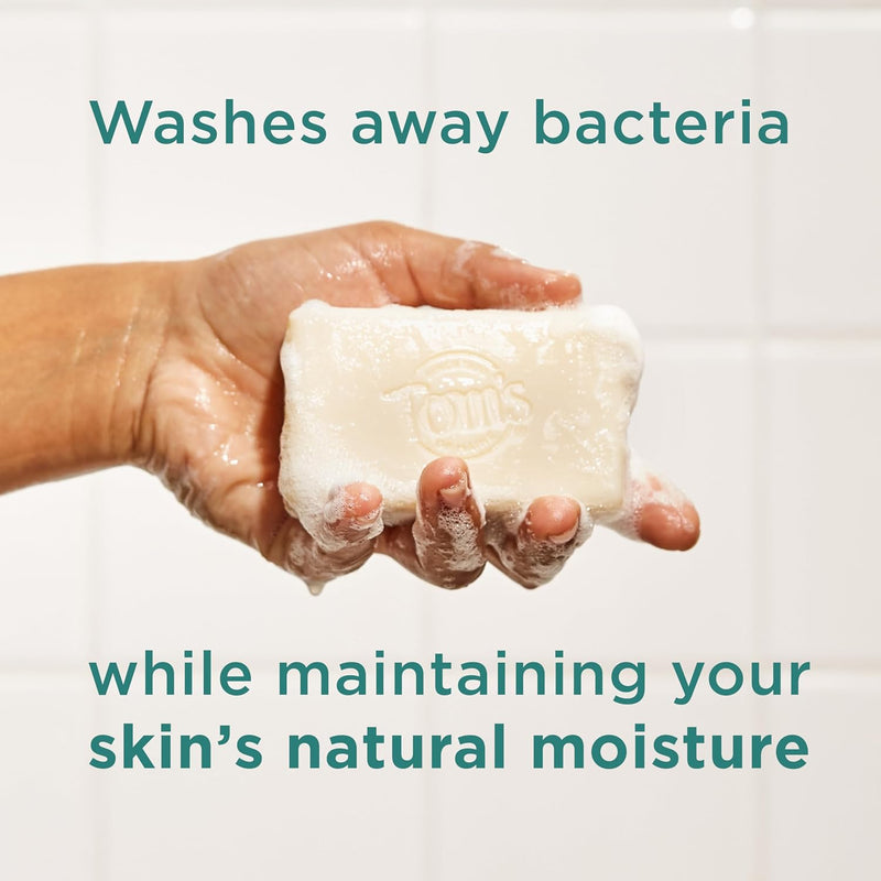 Tom's of Maine Bar Soap Variety Pack, Natural Bar Soap for Women and Men, Lavender & Shea, Fresh Eucalyptus, Creamy Coconut, Orange Blossom, 5 oz Bars (4-Pack) Infinity Warehouse