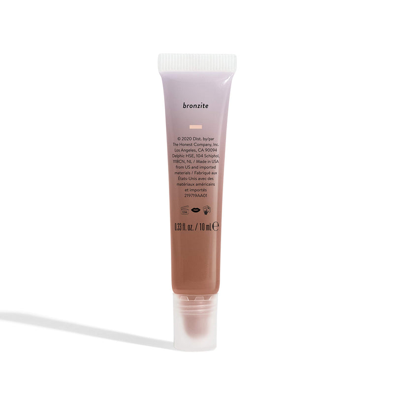 Honest Beauty Gloss-C Lip Gloss, Bronzite with Coconut Oil + Jojoba Seed Oil| EWG Certified + Dermatologist Tested & Vegan + Cruelty free | 0.33 fl. Oz Honest Beauty