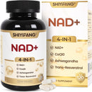 LipoNAD+ 600mg Complex with CoQ10 250mg, Trans Resveratrol 200mg, Ashwagandha 100mg | 4-in-1 Cellular Energy Antioxidant Support | High Absorption | Vegan Non-GMO Gluten Free | 120 Capsules Infinity Warehouse