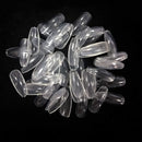 Vivace Clear Coffin 500 Acrylic Fake False Nail Tips 10Sizes For Nail Salon Nail Shop (Clear Coffin) Vivace