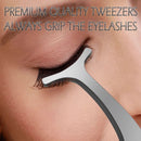 False Eyelash Applicator: Eyelash Extensions Tweezers for Easy Lash Application and Removal – Adjust and Repair Your Lashes in an Instant – Stainless Steel (Silver) Rapid Vitality