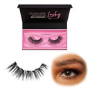 Glamnetic Lashes - Lucky + Black Liquid Liner Bundle | Vegan Magnetic Eyelashes, Short Cat Eye Faux Mink Lashes, Flared, Winged Full Volume, Reusable up to 60 times - 1 Pair Glamnetic