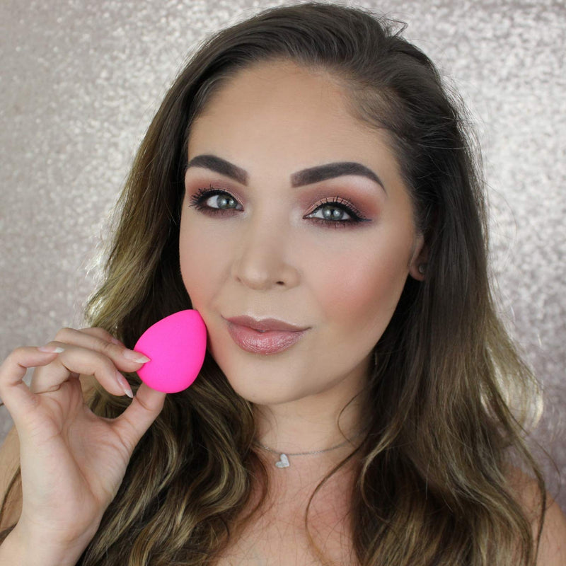 Beauty Junkees Makeup Sponge Blender - Pink Egg Foundation Makeup Blender Sponge, Liquid Cream Powder Contour Blending Sponges, Make Up Applicator, Cosmetic Blenders, Wet Dry Beauty Sponge, Latex Free Beauty Junkees