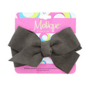 Suede Hair Bow For Girls -Olive Motique Accessories