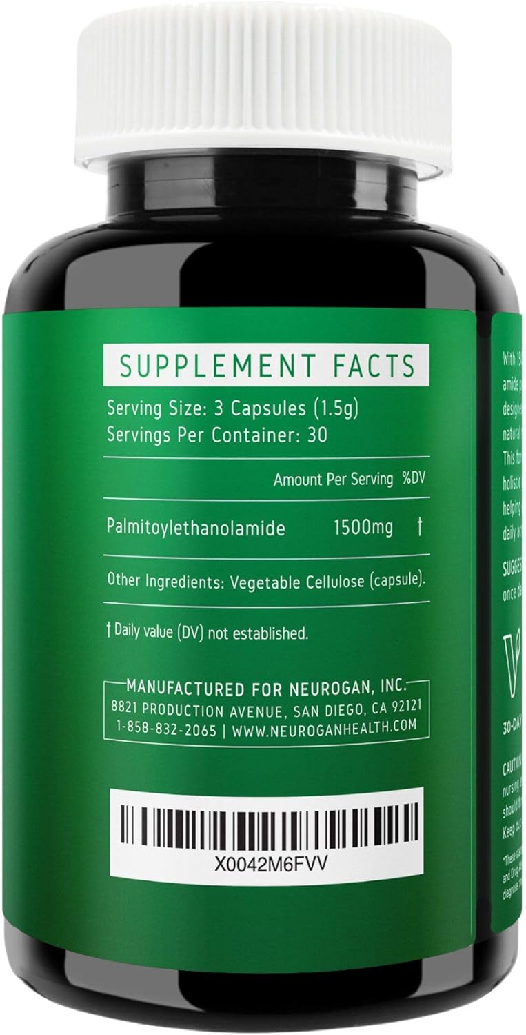 Ultra Micronized Palmitoylethanolamide (Pea) Supplement - 1500 MG Per Serving - Highly Purified & Bioavailable - 90 Capsules - Natural Support for Men and Women Infinity Warehouse