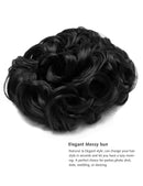 Yamel Messy Bun Scrunchie Chignon Hairpiece Updo Curly Bun Extension Combs in Messy Bun Hair Piece for Women Yamel