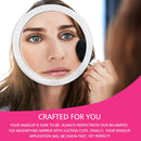 Glam Hobby15X Magnifying Mirror – Use for Makeup Application - Tweezing – and Blackhead/Blemish Removal – 6.3 Inch Round Mirror with Three Suction Cups for Easy Mounting Glam Hobby