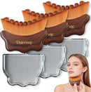 New Lymphatic Contour Face Brush - Facial Sculpting & Anti-Puffiness Tool | Ultra Soft Dry Brush for Jawline Massage & Lymphatic Drainage | Ergonomic Design (Brown, 3pc) Infinity Warehouse