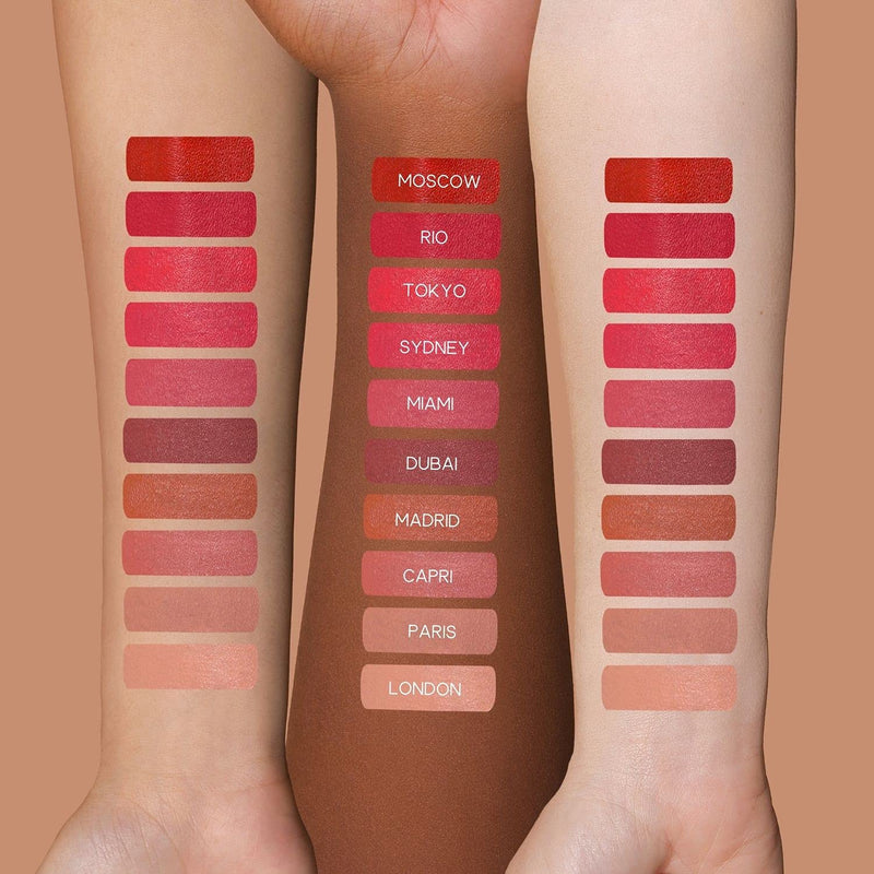 Eleman Liquid Matte Lipstick Terracotta Madrid Edition - Long Lasting Ultra-Pigmented - Vitamin E Infused No Drying Formula - Vegan And Cruelty-Free Ingredients 19 Oz Eleman Beauty