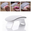 Makartt 6W LED UV Nail Dryer Curing Lamp 60S Timer USB Portable White C-01 Makartt Store