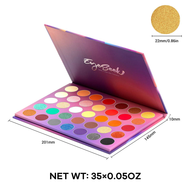EYESEEK Colorful Eyeshadow Palette High Pigmented Makeup Palette Metallic And Shimmer Eyeshadow Pallet Easy To Blend Long Lasting Eye Shadow Makeup Pallet EYESEEK
