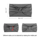 DRESHOW 6 Pack African Headbands Knotted Hairbands Yoga Sport Turban Head Wraps Wide Headband for Girls Hair Bands Accessories DRESHOW