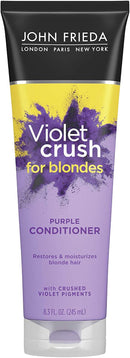 John Frieda Violet Crush Purple Conditioner, Conditioner for Brassy Blonde Hair, with Violet Pigments, 8.3 Ounce John Frieda Store
