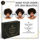 ALLUREY 24K Gold Collagen Under Eye Mask, Anti-aging and Anti-wrinkle Effect, Moisturizes, Reduces Puffiness and Dark Circles, Under Eye Patches (15 Pairs) ALLUREY