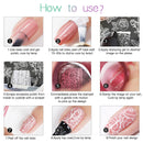 Stamp Nail Polish Gels, 12 Colors Stamping Gels Black White Glitter Green/Silver/Golden for Nail Stamp Plate Stamper SEISSO