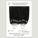 Ugeat 20 Inch Remy Micro Loop Ring Hair Extensions Invisible Micro Bead Human Hair Balayage Ombre Off Black